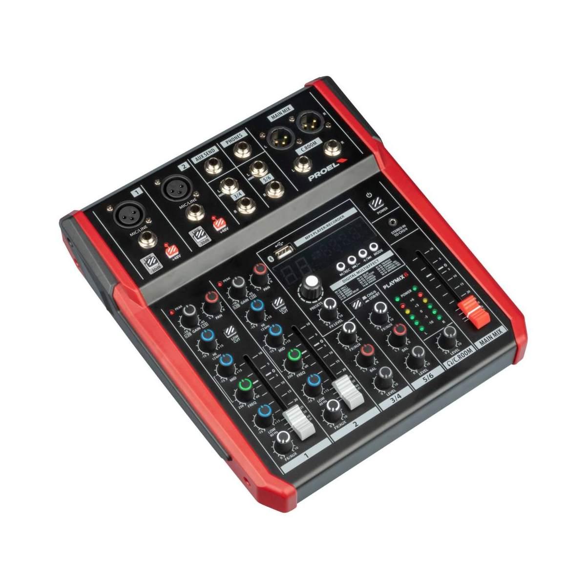 Proel playmix 6 mixer analogico 6 canali