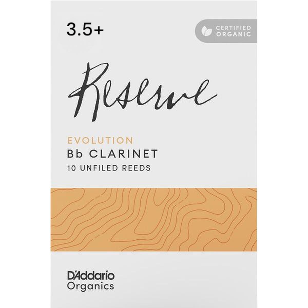 D'ADDARIO RESERVE EVOLUTION ORGANIC 10 ANCE PER CLARINETTO IN Bb n° 3 1/2+