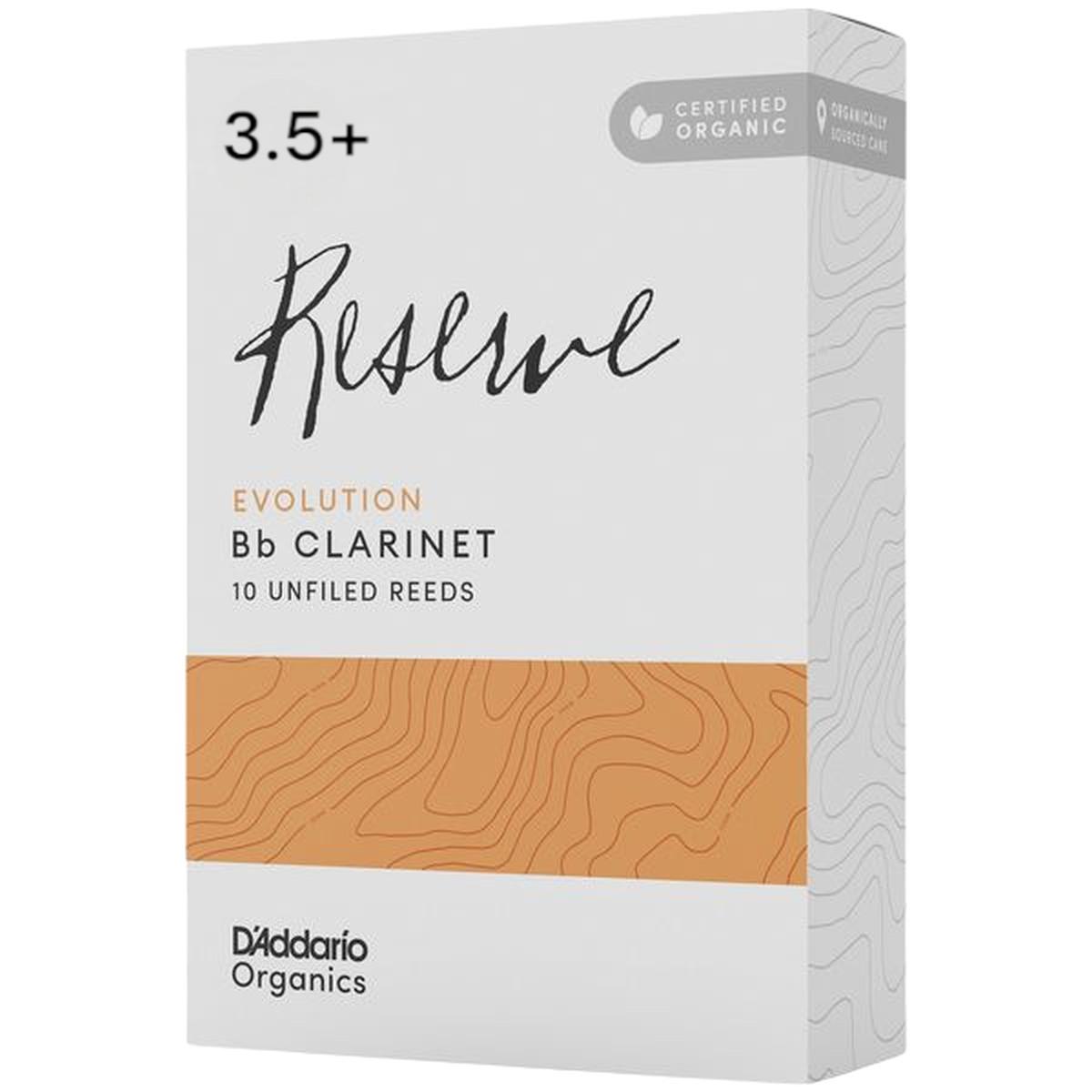 D'ADDARIO RESERVE EVOLUTION ORGANIC 10 ANCE PER CLARINETTO IN Bb n° 3 1/2+