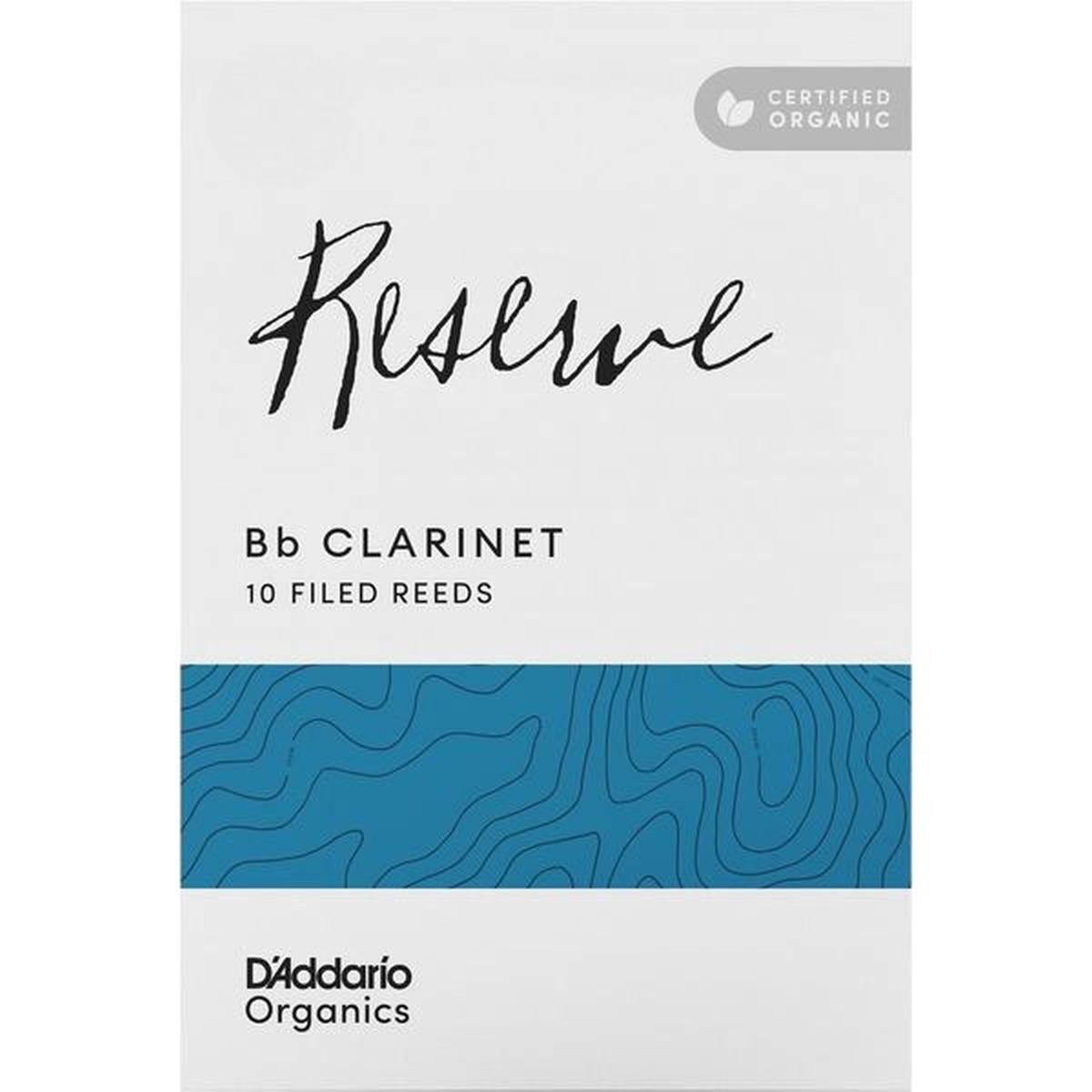 D'ADDARIO RESERVE ORGANIC 10 ANCE PER CLARINETTO IN Bb N� 3 1/2+