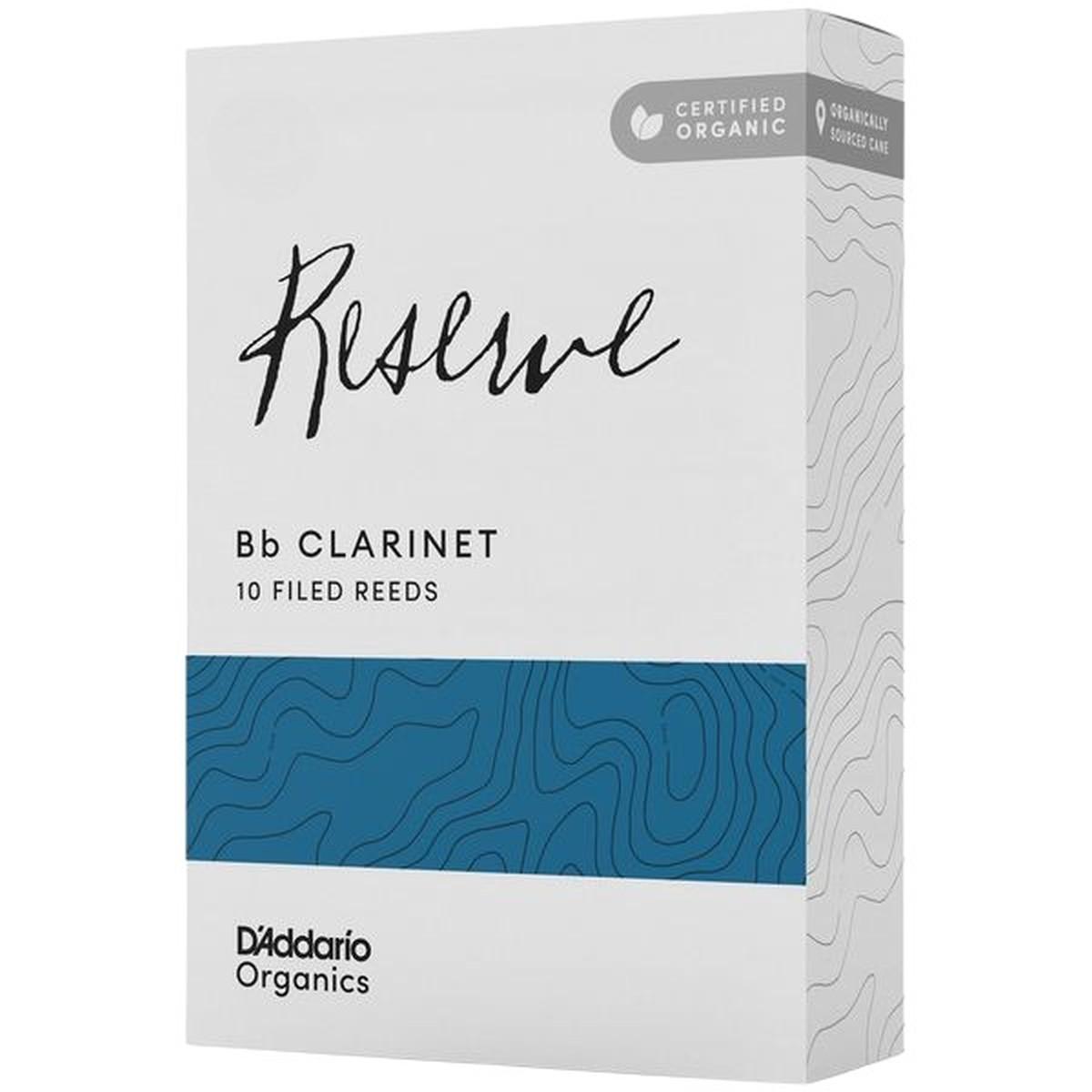 D'ADDARIO RESERVE ORGANIC 10 ANCE PER CLARINETTO IN Bb N� 3 1/2+