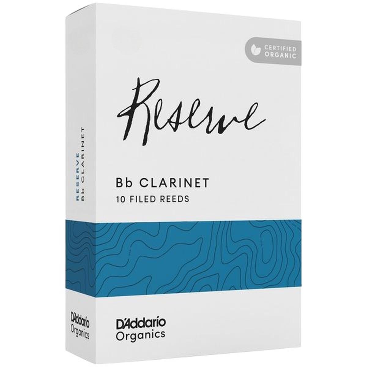 D'ADDARIO RESERVE ORGANIC 10 ANCE PER CLARINETTO IN Bb N� 3 1/2+