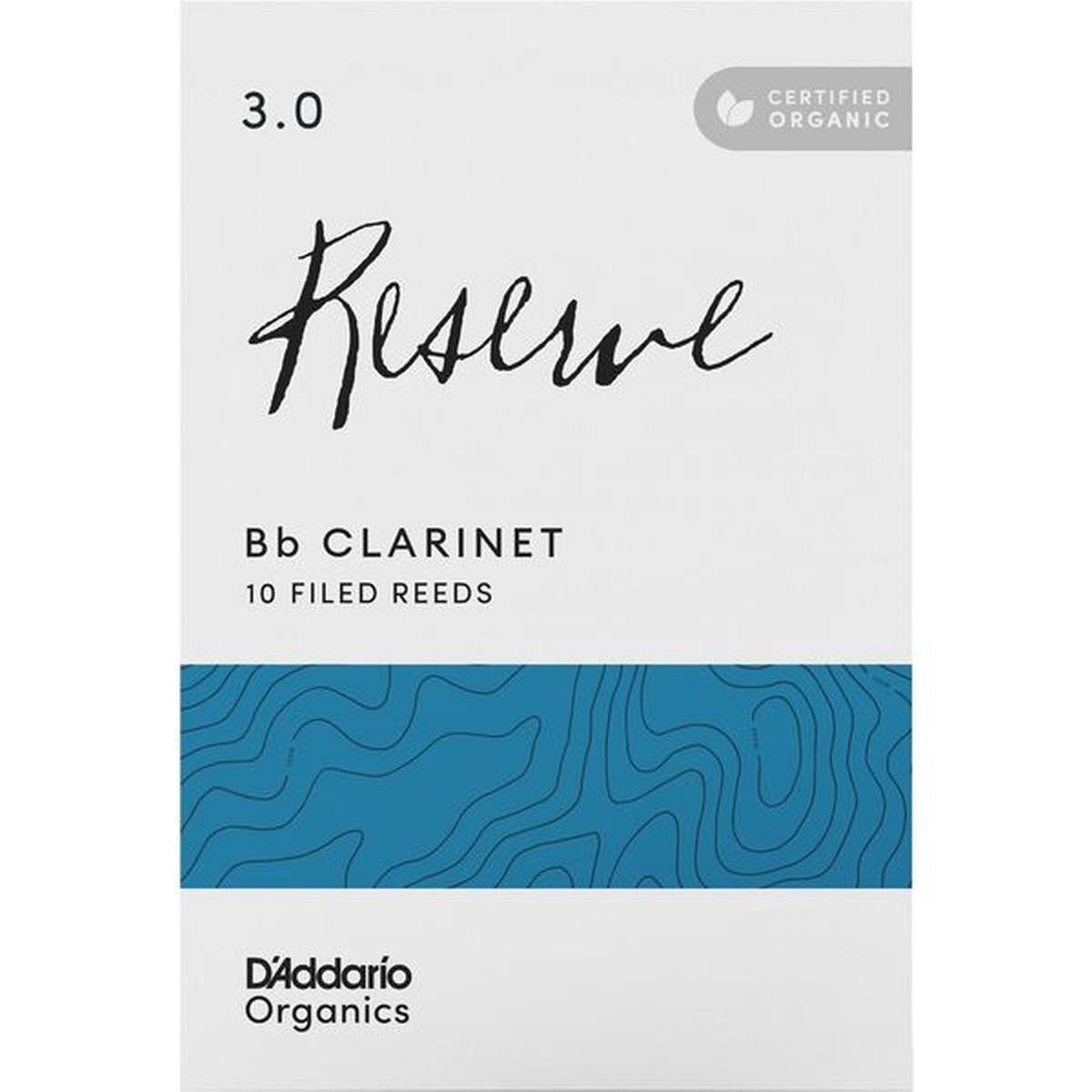 D'ADDARIO RESERVE ORGANIC 10 ANCE PER CLARINETTO IN Bb N° 3