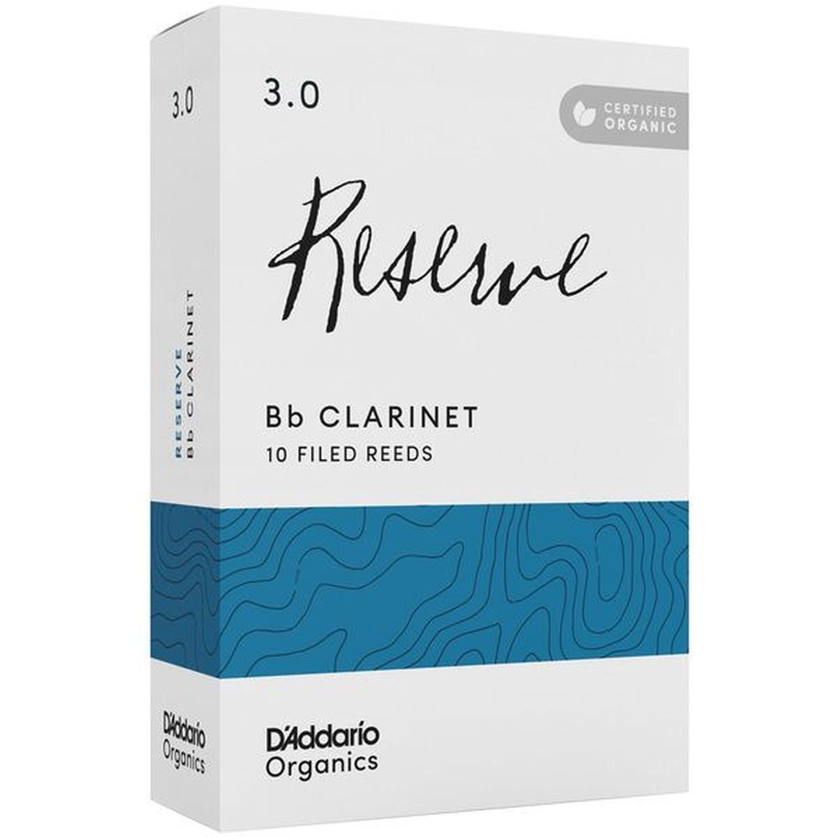 D'ADDARIO RESERVE ORGANIC 10 ANCE PER CLARINETTO IN Bb N° 3