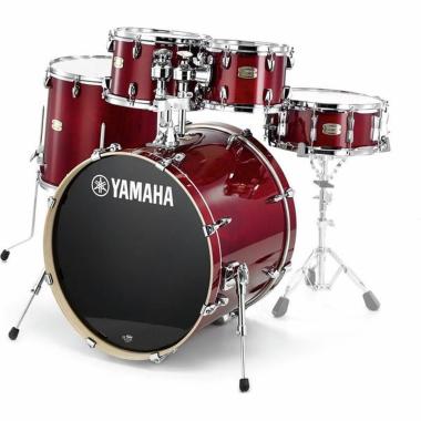 Yamaha stage custom standard 22 cranberry red batteria acustica