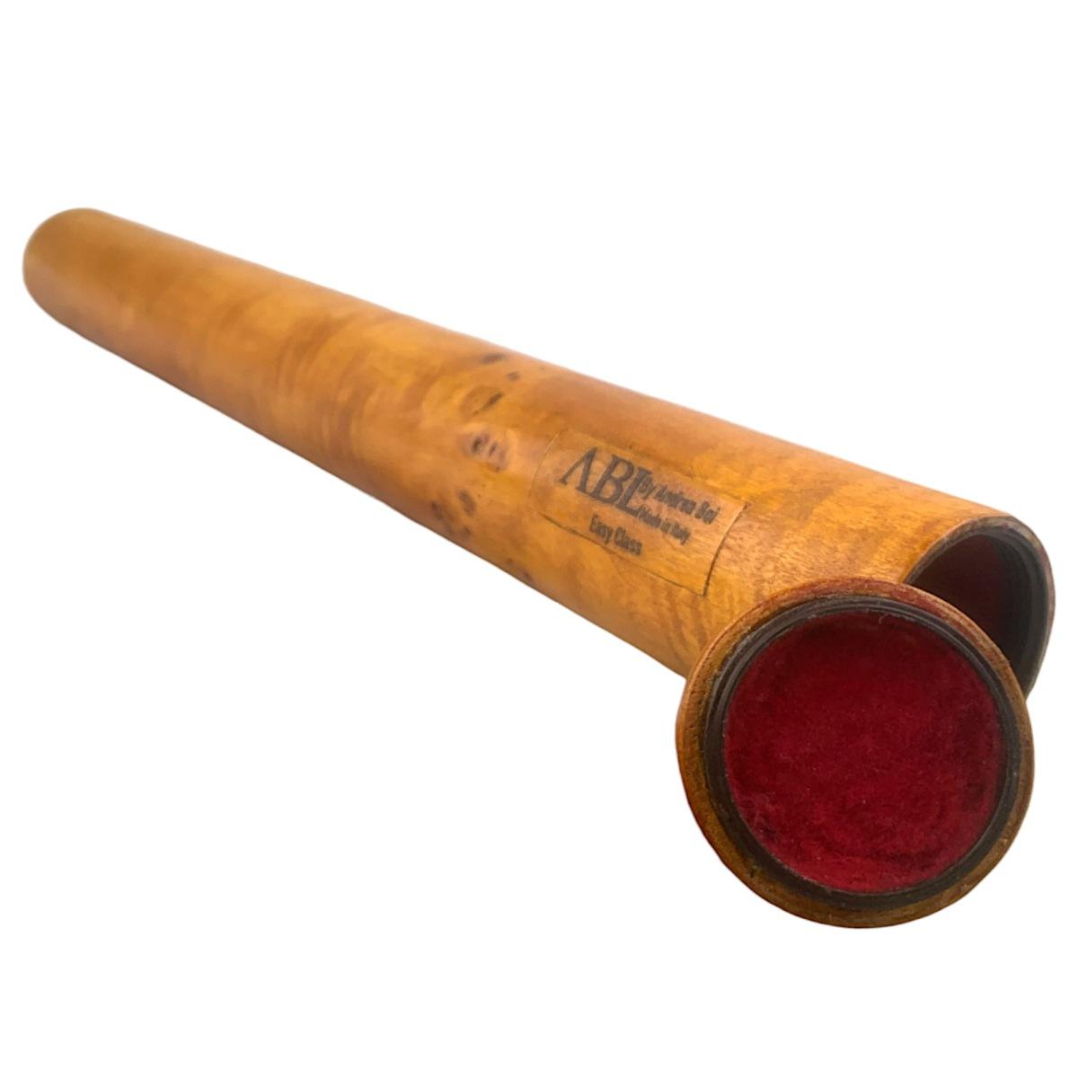 ABL CUSTODIA BACCHETTA IN RADICA DI NOCE int.3,2/est.4cm