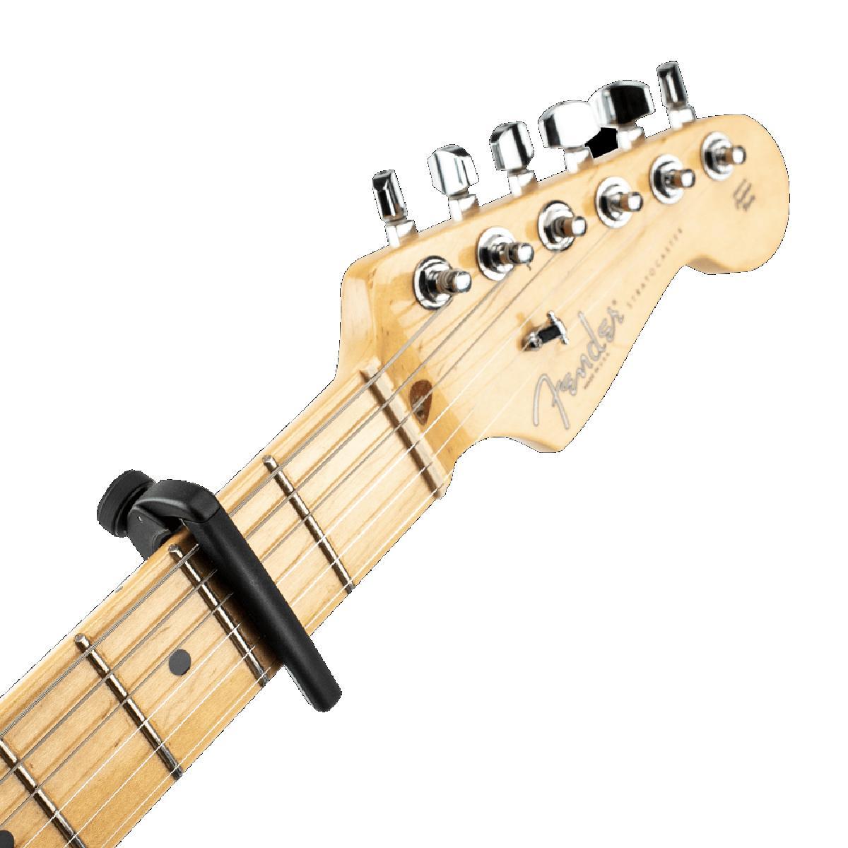 Planet waves cp02 black capotasto per chitarra acustica / elettrica a tensione regolabile