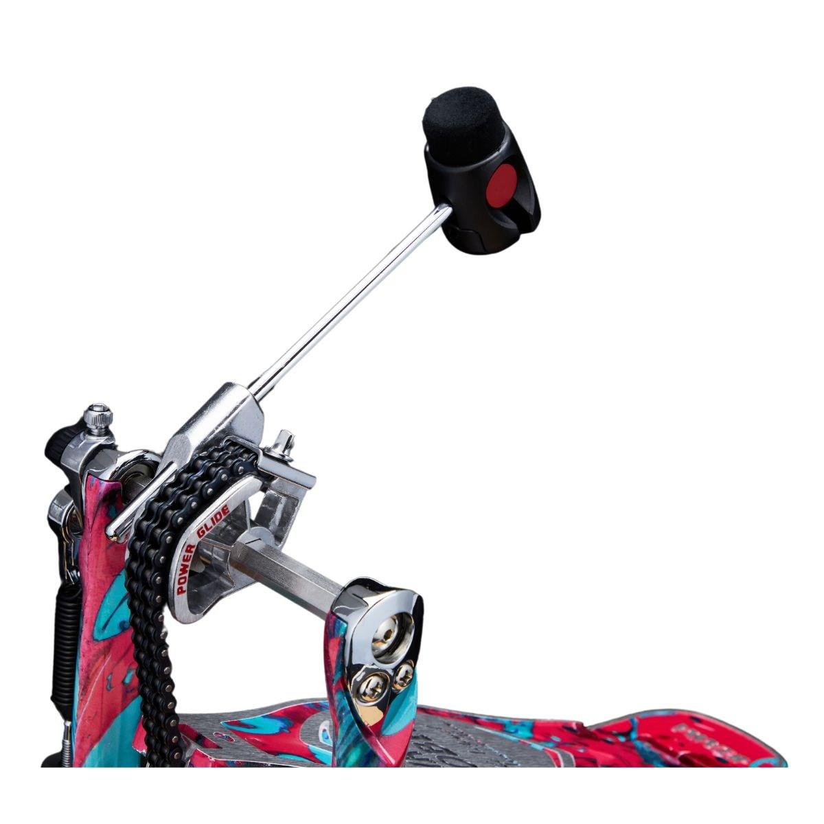 TAMA HP900PWMCS 50th Limited Iron Cobra Marble Coral Swirl Power Glide Doppio Pedale