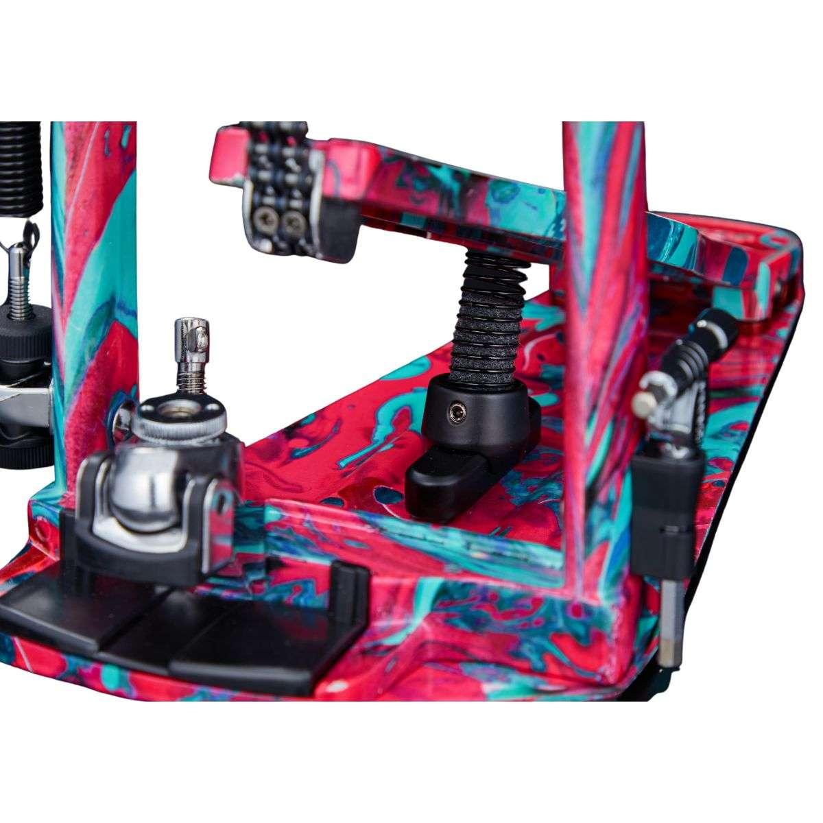 TAMA HP900PWMCS 50th Limited Iron Cobra Marble Coral Swirl Power Glide Doppio Pedale