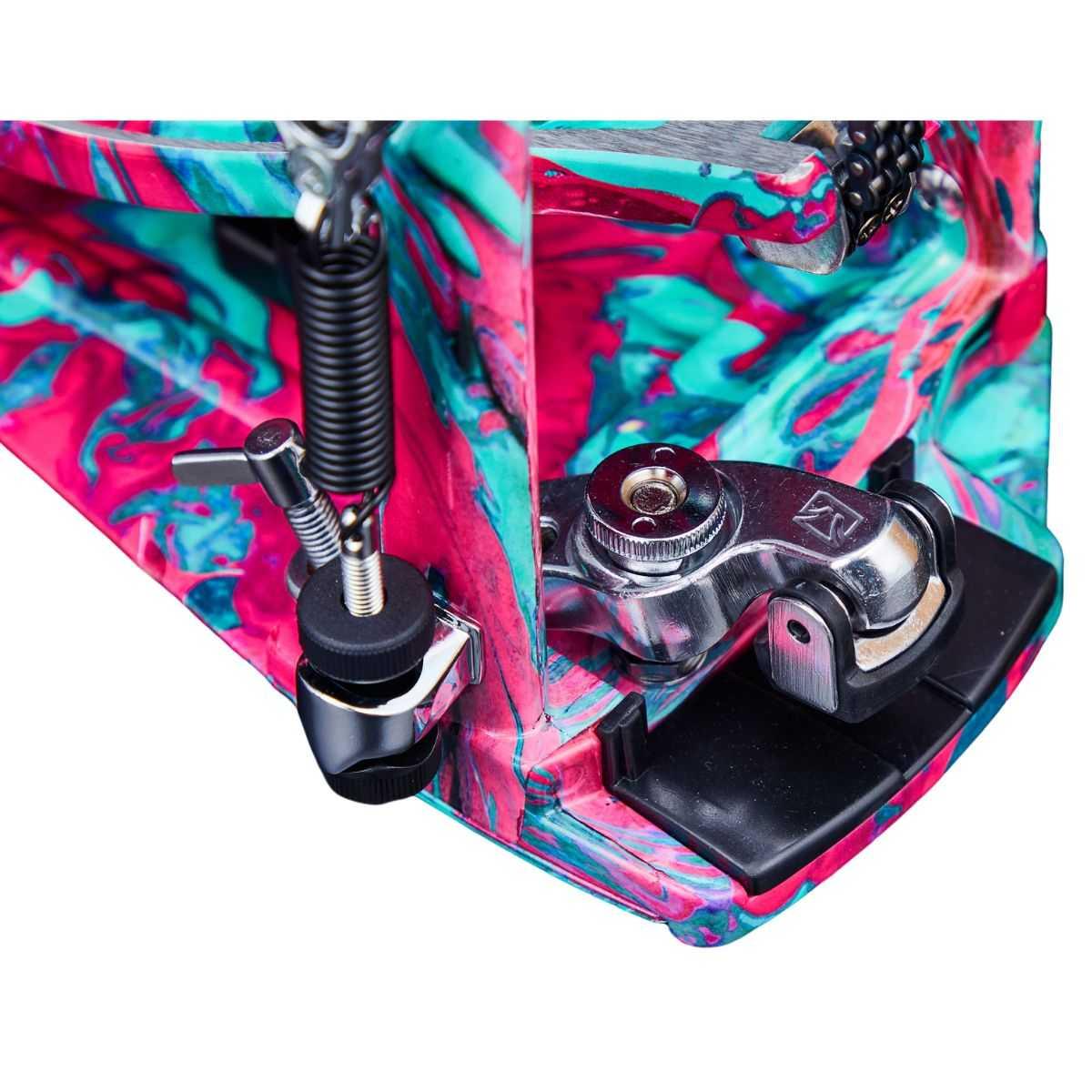 TAMA HP900PWMCS 50th Limited Iron Cobra Marble Coral Swirl Power Glide Doppio Pedale