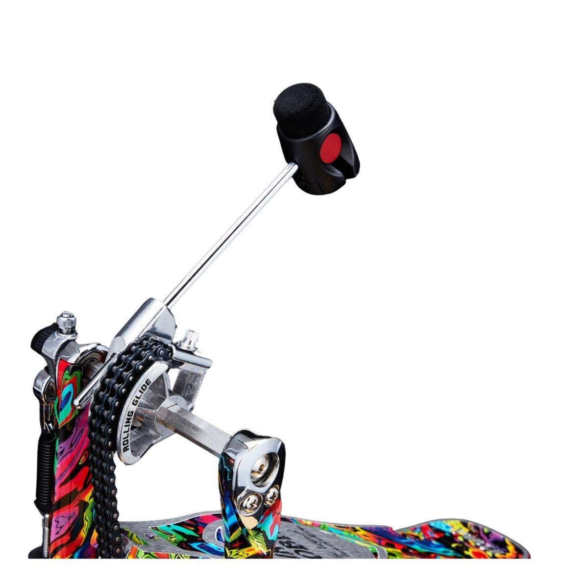 TAMA HP900RWMPR 50th Limited Iron Cobra Marble Psychedelic Rainbow Rolling Glide Doppio Pedale