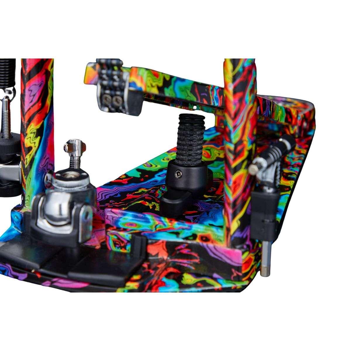 TAMA HP900RWMPR 50th Limited Iron Cobra Marble Psychedelic Rainbow Rolling Glide Doppio Pedale