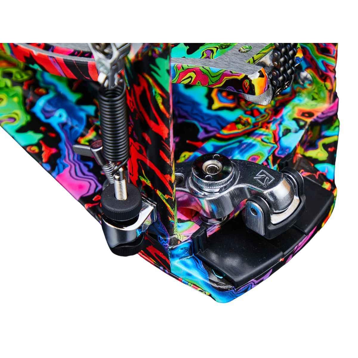 TAMA HP900RWMPR 50th Limited Iron Cobra Marble Psychedelic Rainbow Rolling Glide Doppio Pedale