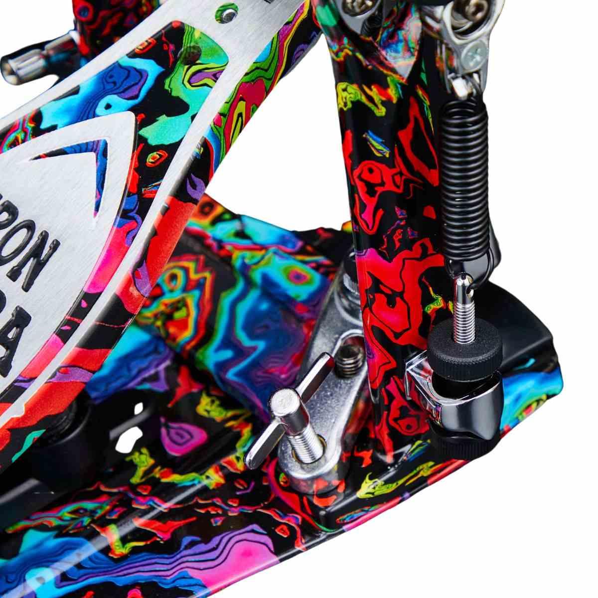 TAMA HP900RWMPR 50th Limited Iron Cobra Marble Psychedelic Rainbow Rolling Glide Doppio Pedale