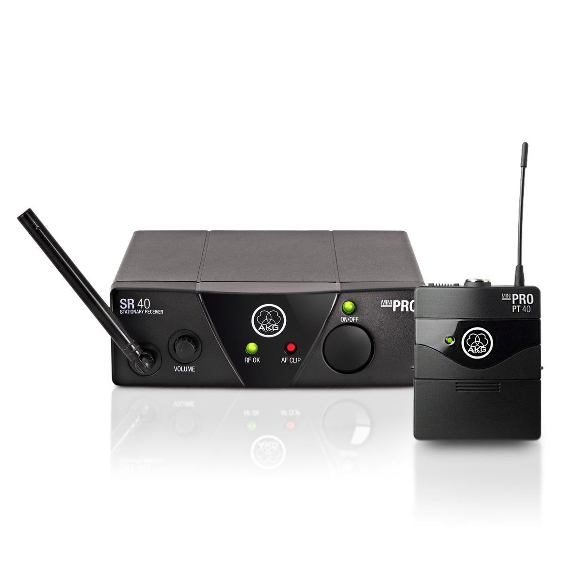 Akg wms40 mini instrumental set bd ism1 trasmettitore e ricevitore wireless per strumenti