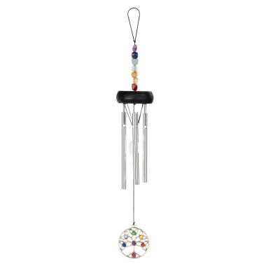 SONIC ENERGY TOLCC12MINI MINI CHAKRA CHIME 12"/30 CM ALBERO DELLA VITA, ARGENTO
