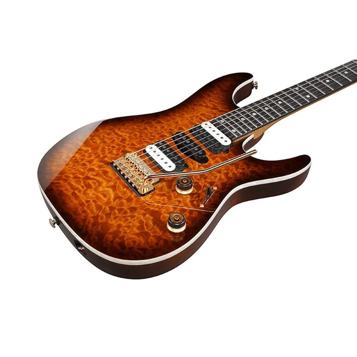 Ibanez az47p1qm deb premium dragon eye burst chitarra elettrica