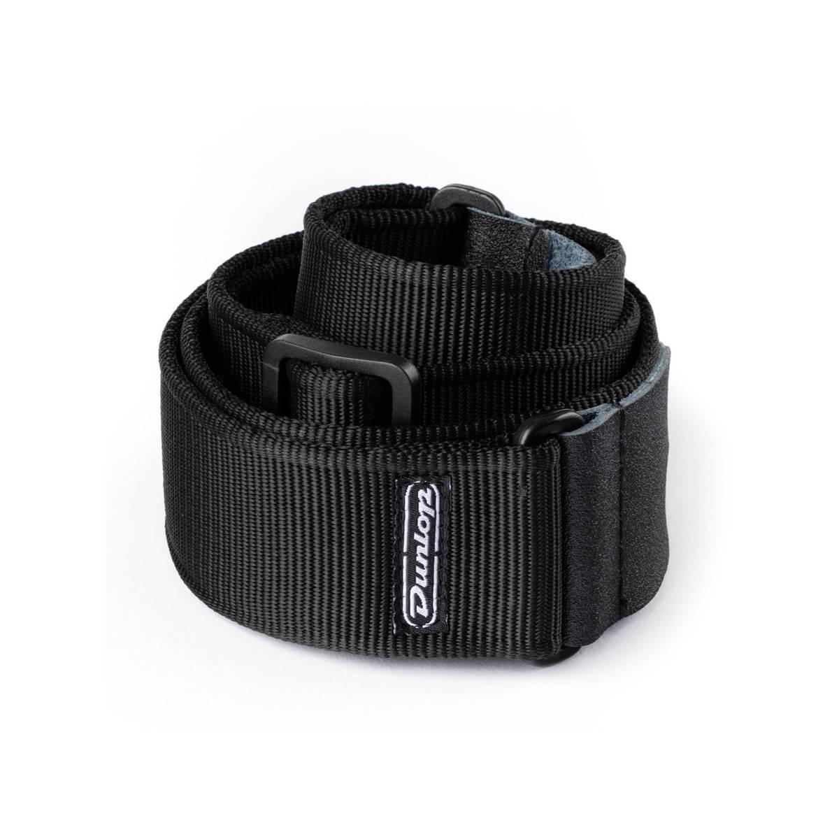 Dunlop d38-09bk tracolla nera per chitarra