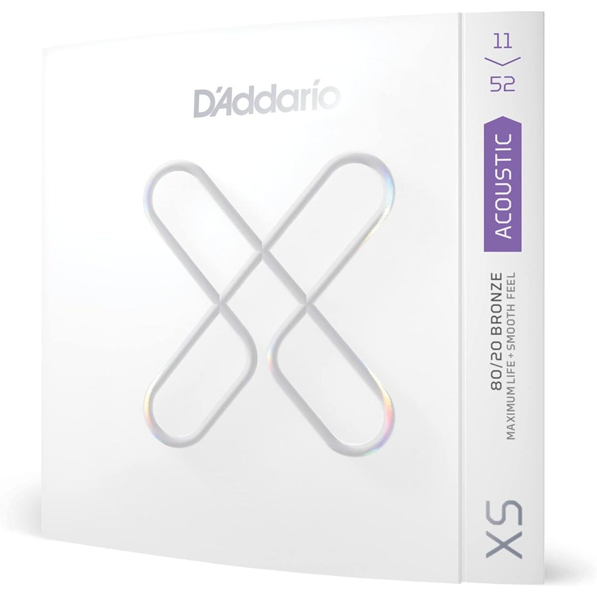 D'addario xsabr1152 bronze set di corde per chitarra acustica 11/52