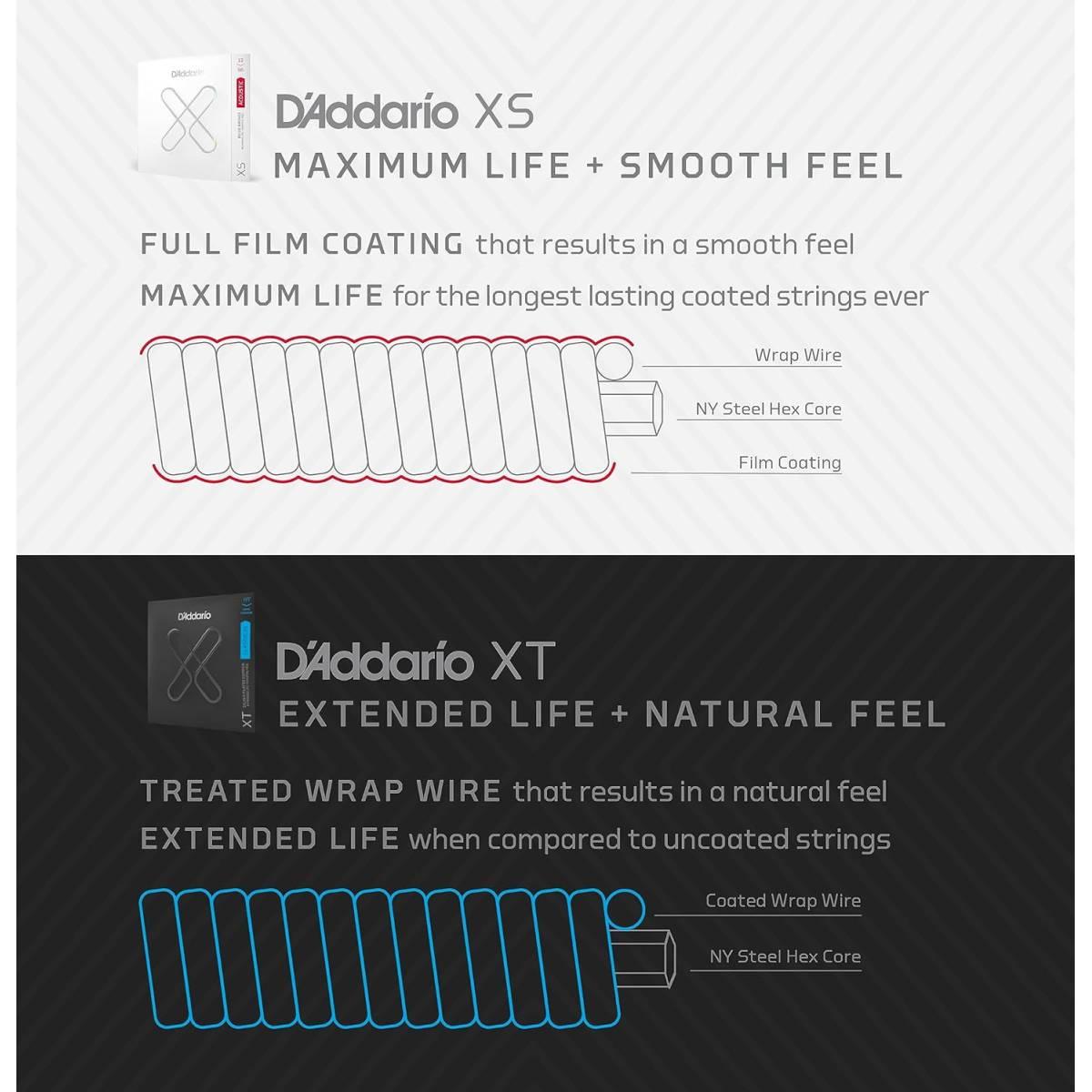 D'addario xsabr1152 bronze set di corde per chitarra acustica 11/52