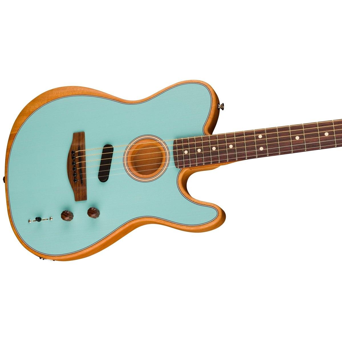 Fender acoustasonic limited edition player telecaster daphne blue chitarra acustica elettrificata