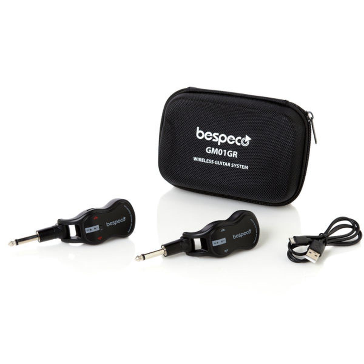 Bespeco gm01gr sistema wireless per chitarra e basso, uhf 480-530