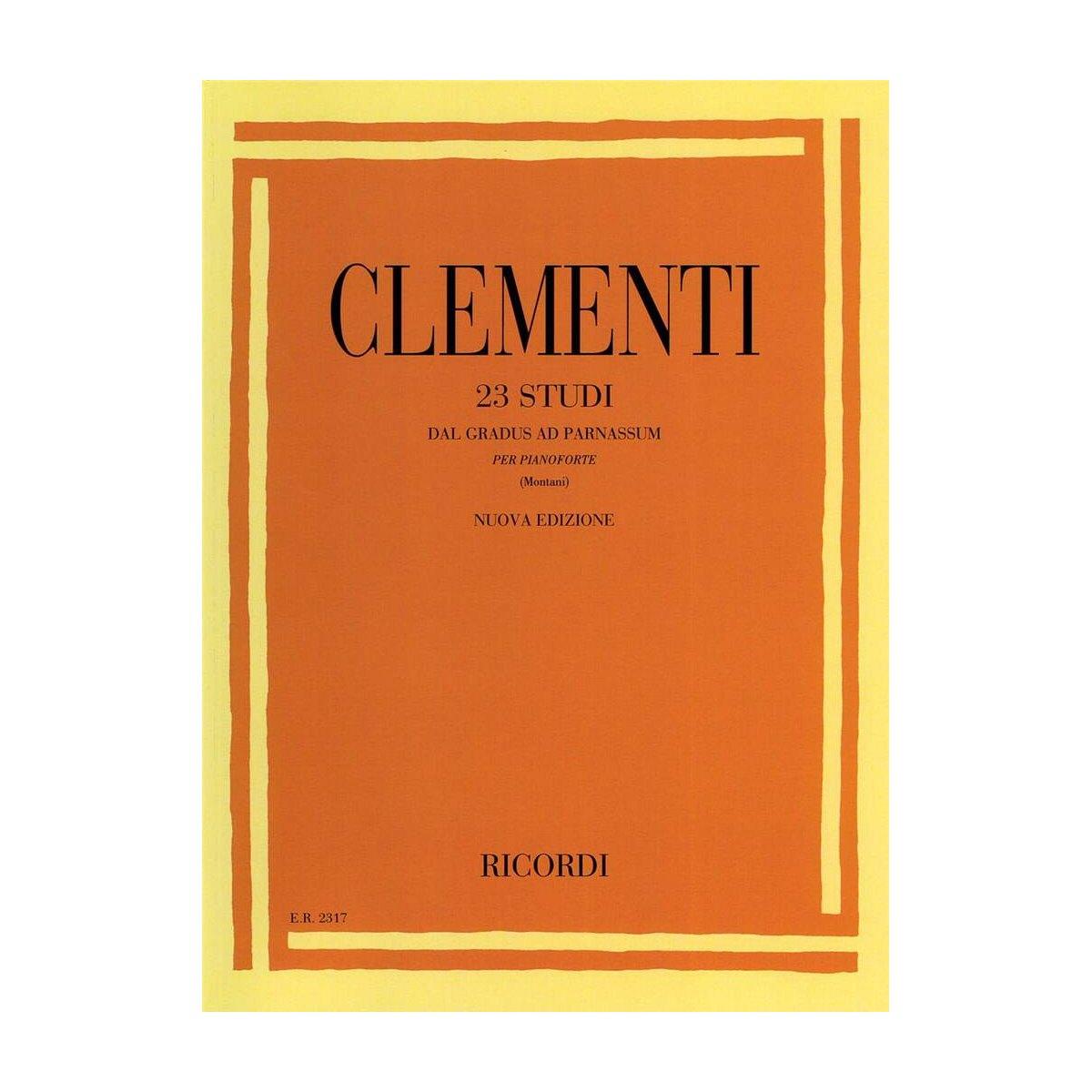 Clementi 23 studi dal gradus ad parnassum per pianoforte ( montani) 14