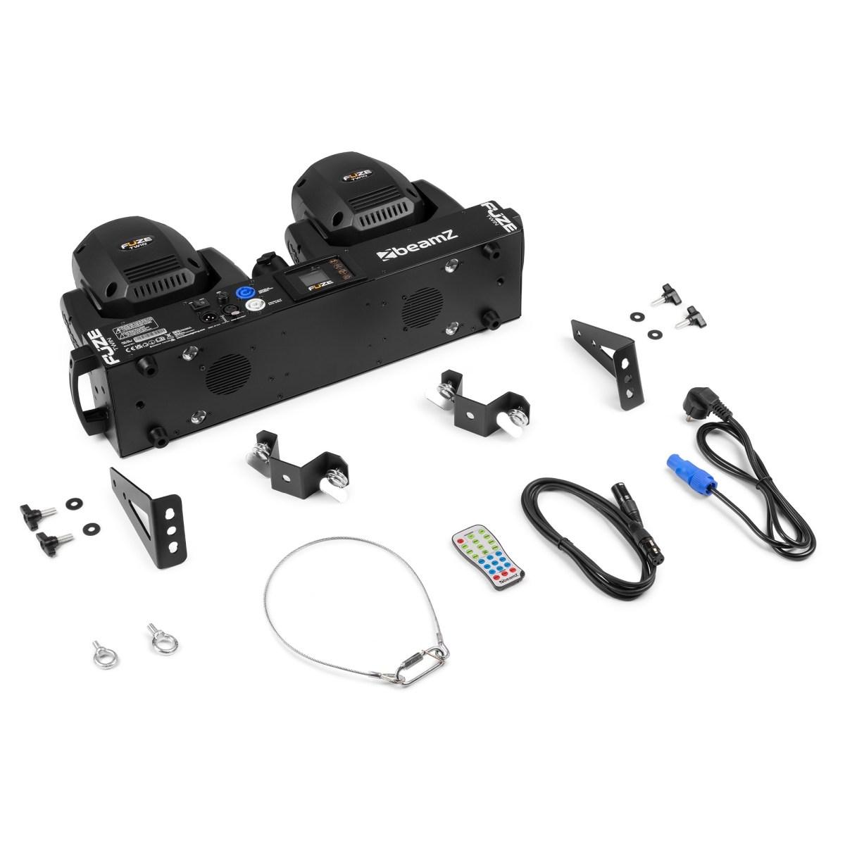 Beamz fuze twin led spot moving head bar