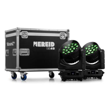 BEAMZ Nereid1940 LED IP65 OUTDOOR WASH MOVING HEAD WITH ZOOM 2pcs con Flycase