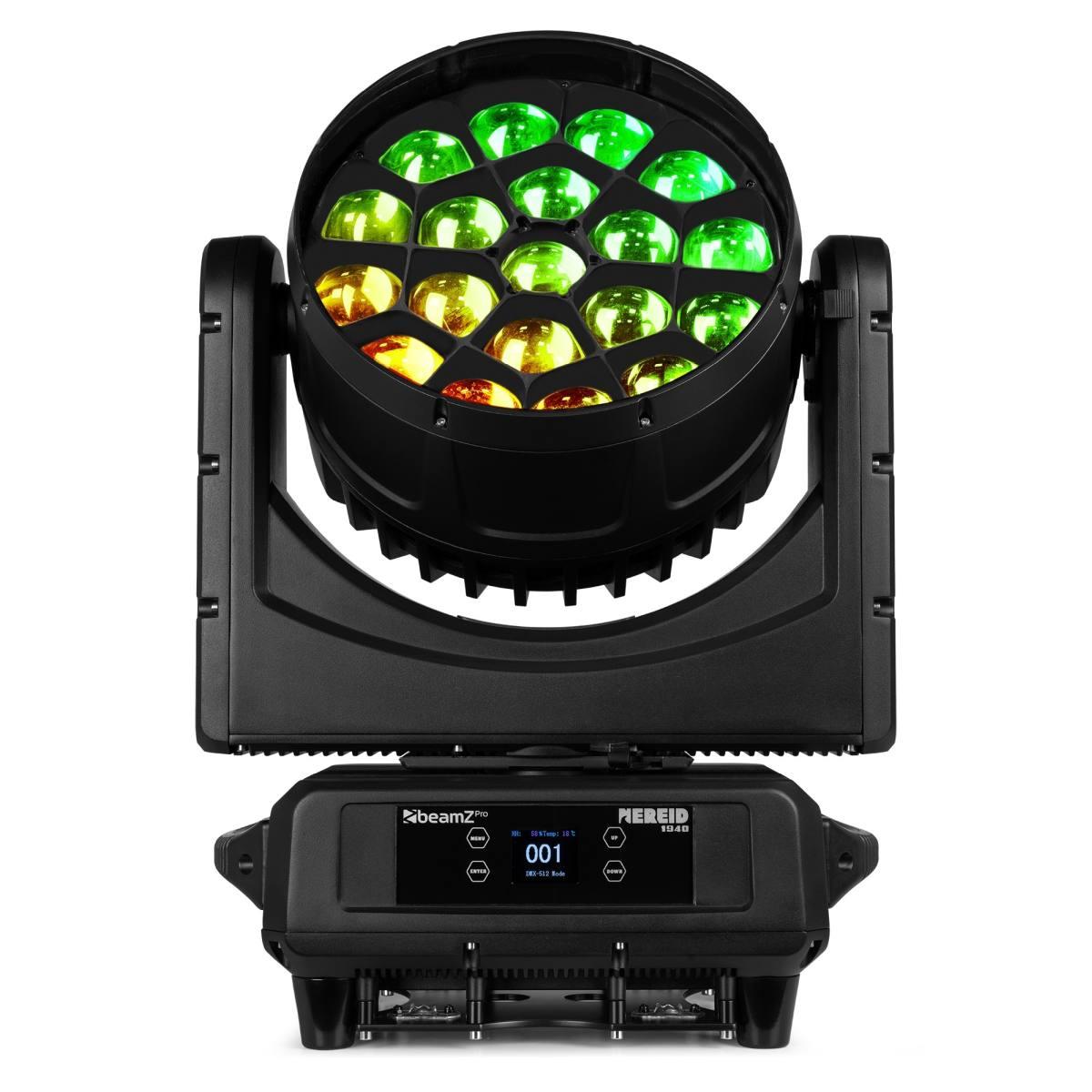BEAMZ Nereid1940 LED IP65 OUTDOOR WASH MOVING HEAD WITH ZOOM 19x40W