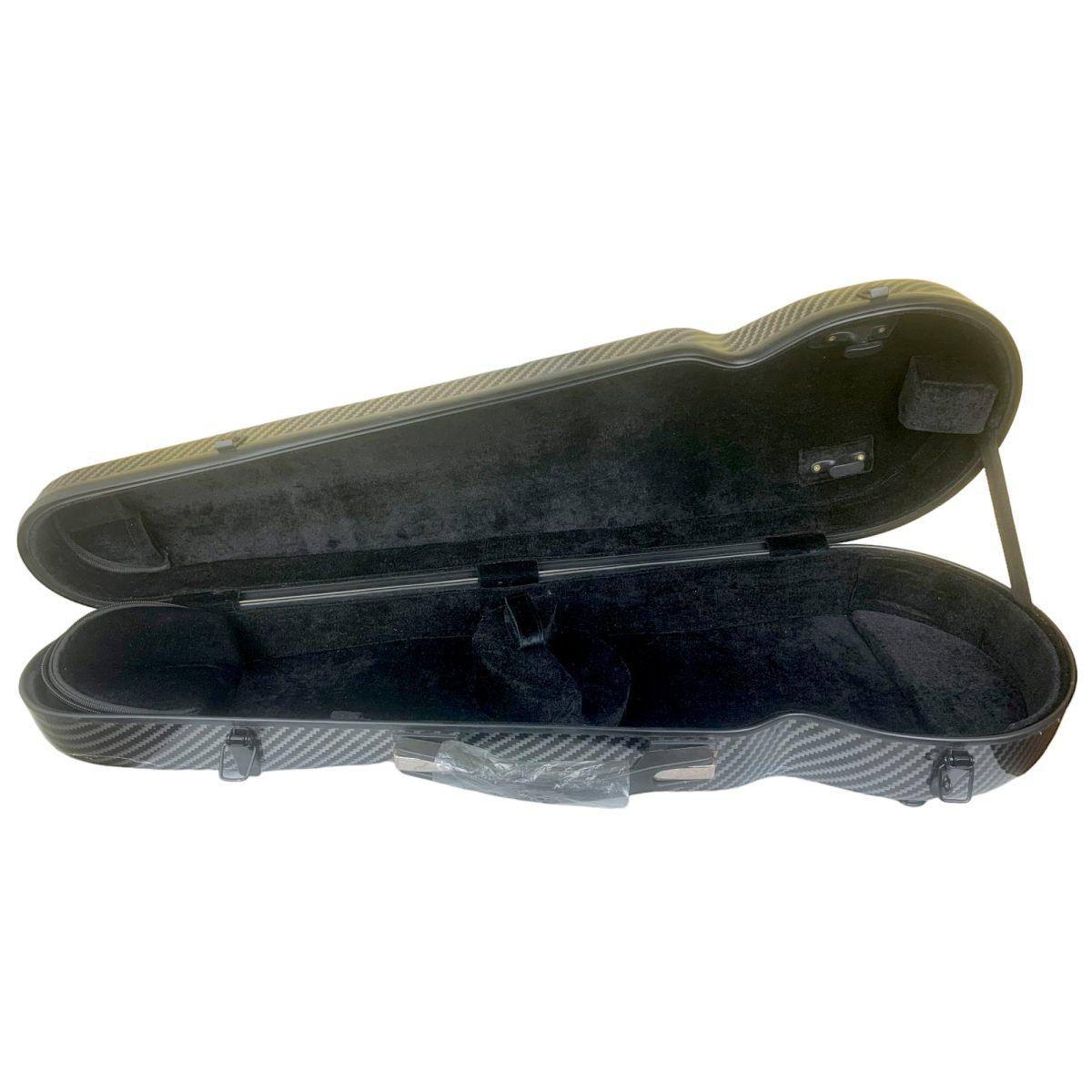 Plc carbon fibra case violino sagomata