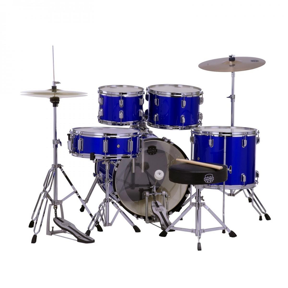Mapex cm5844ftcib comet student 5 pezzi indigo blue con piatti cassa 18