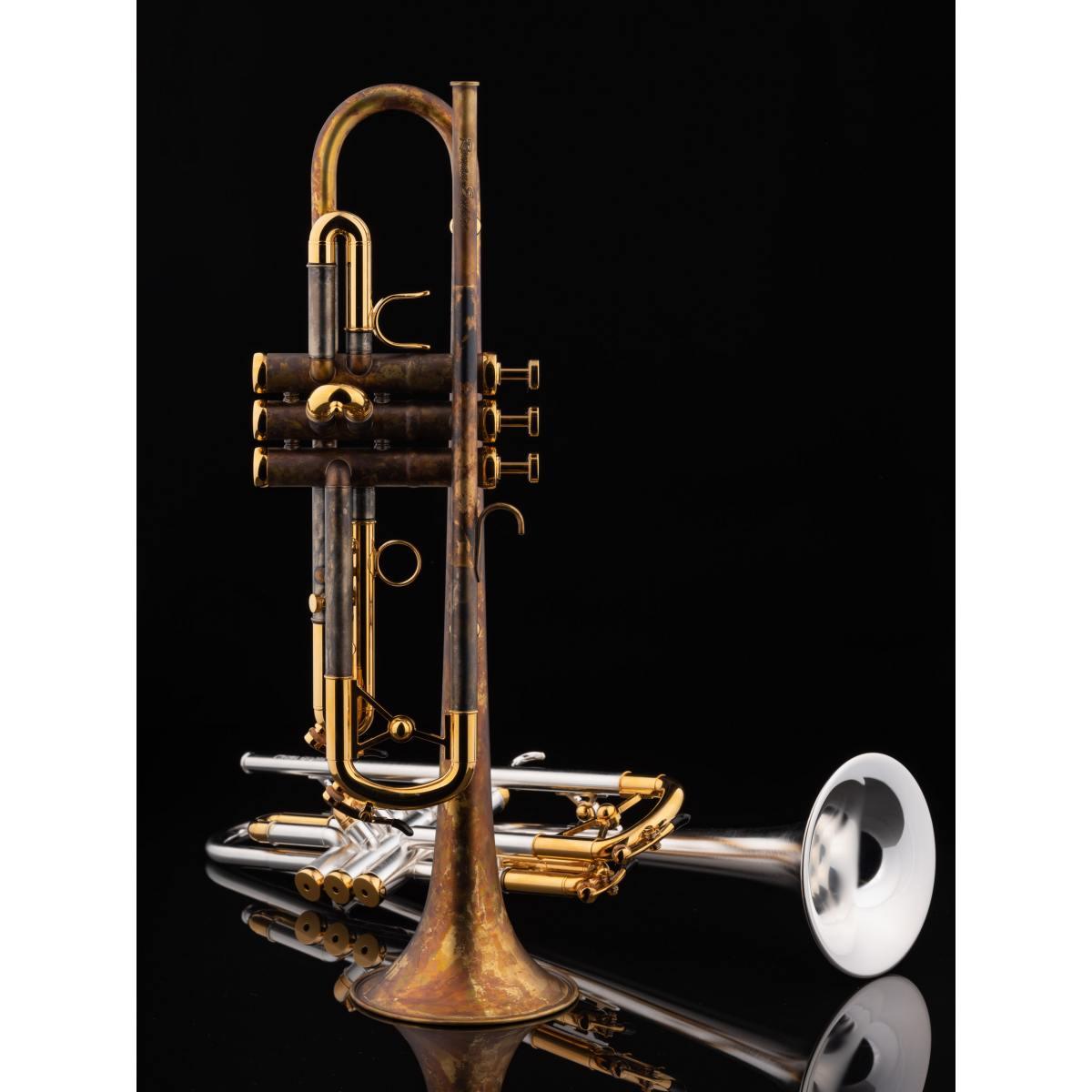 SCHAGERL ROMAN EMPIRE TROMBA IN Bb GOLD PLATED SN SCW 10852ML