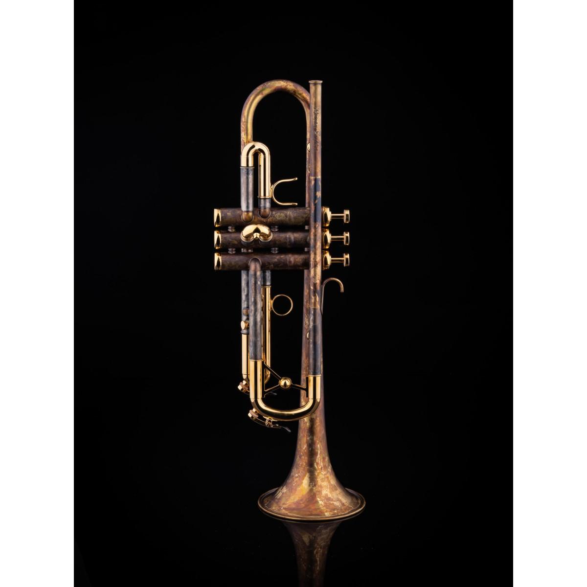 SCHAGERL ROMAN EMPIRE TROMBA IN Bb GOLD PLATED SN SCW 10852ML