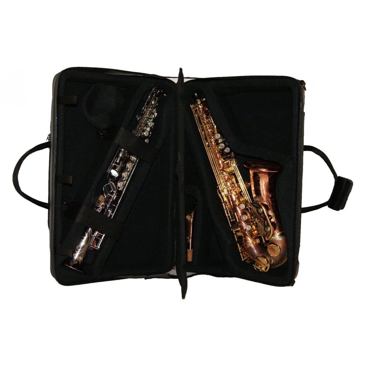 K ses 40617n custodia nero satinato per sax alto e soprano