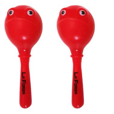 Lf m24 maracas smile in plastica cm 16 x 5,5