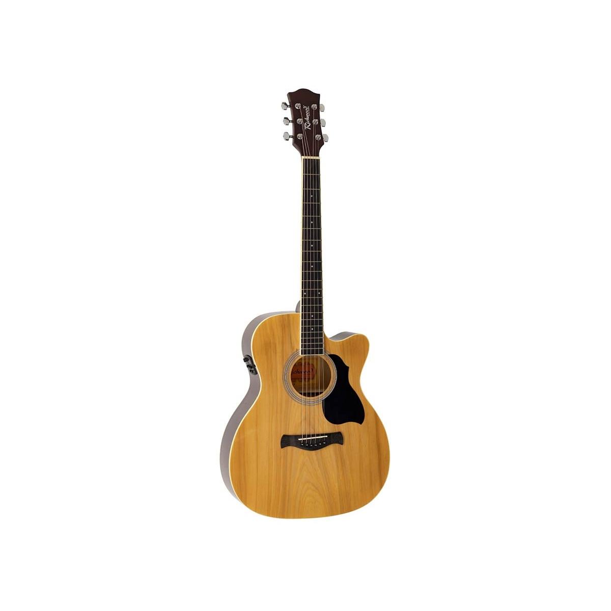 Richwood ra12ce auditorium natural chitarra acustica elettrificata
