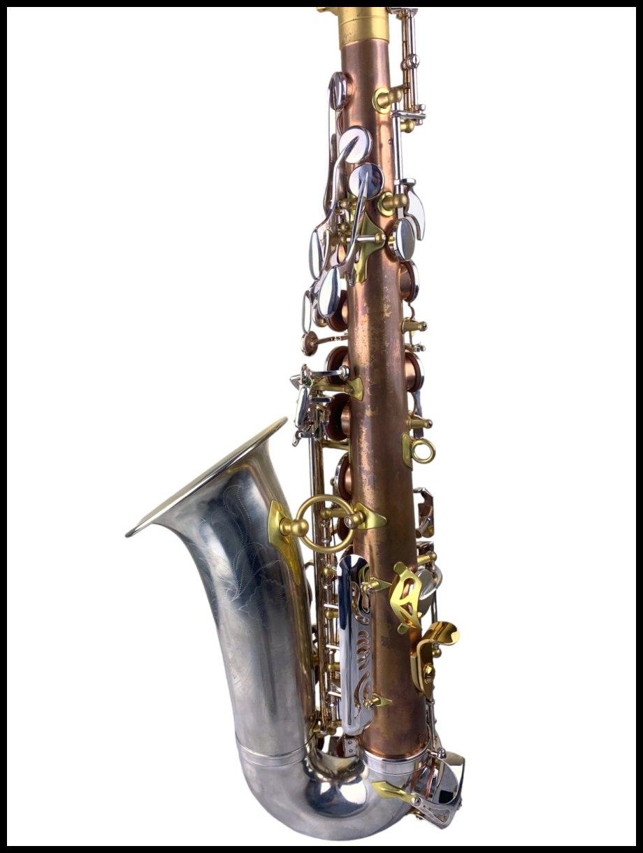 BBRASS GV SAX ALTO con Chiave F# Fosforo/bronzo / camp.rame bianco Laquered