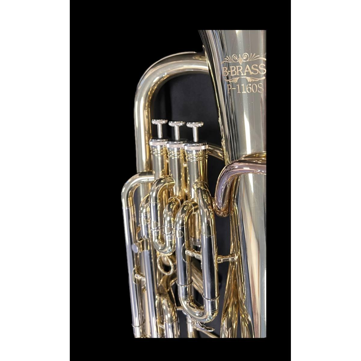 Bbrass p-1160l eufonio sib 3+1 gold brass