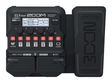 ZOOM G1X FOUR - pedaliera multieffetto, amp-simulator per chitarra con pedale d'espressione
