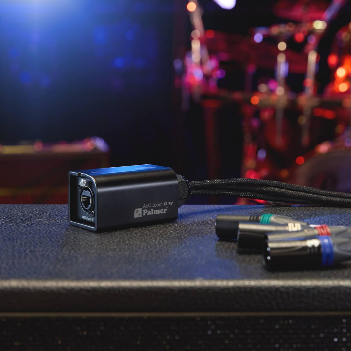 PALMER AoC Loom XLRm - Cavo adattatore audio multicore over Cat da etherCON a 4 connettori XLR maschio