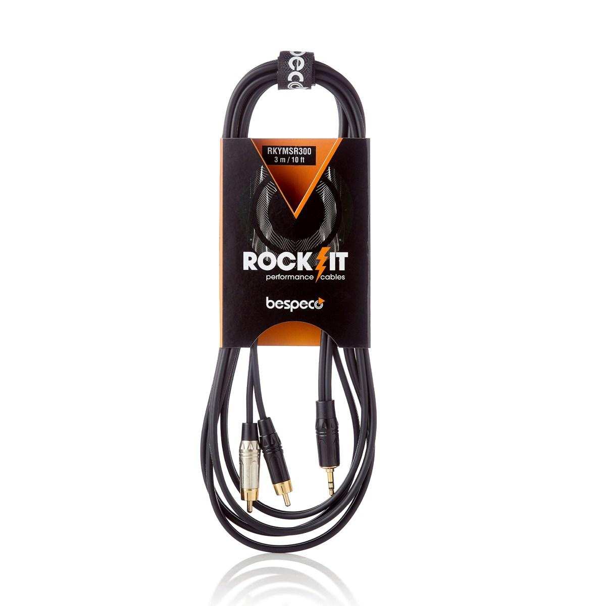 BESPECO RKYMSR300 CAVO DA MINI JACK M A DOPPIO RCA 3mt