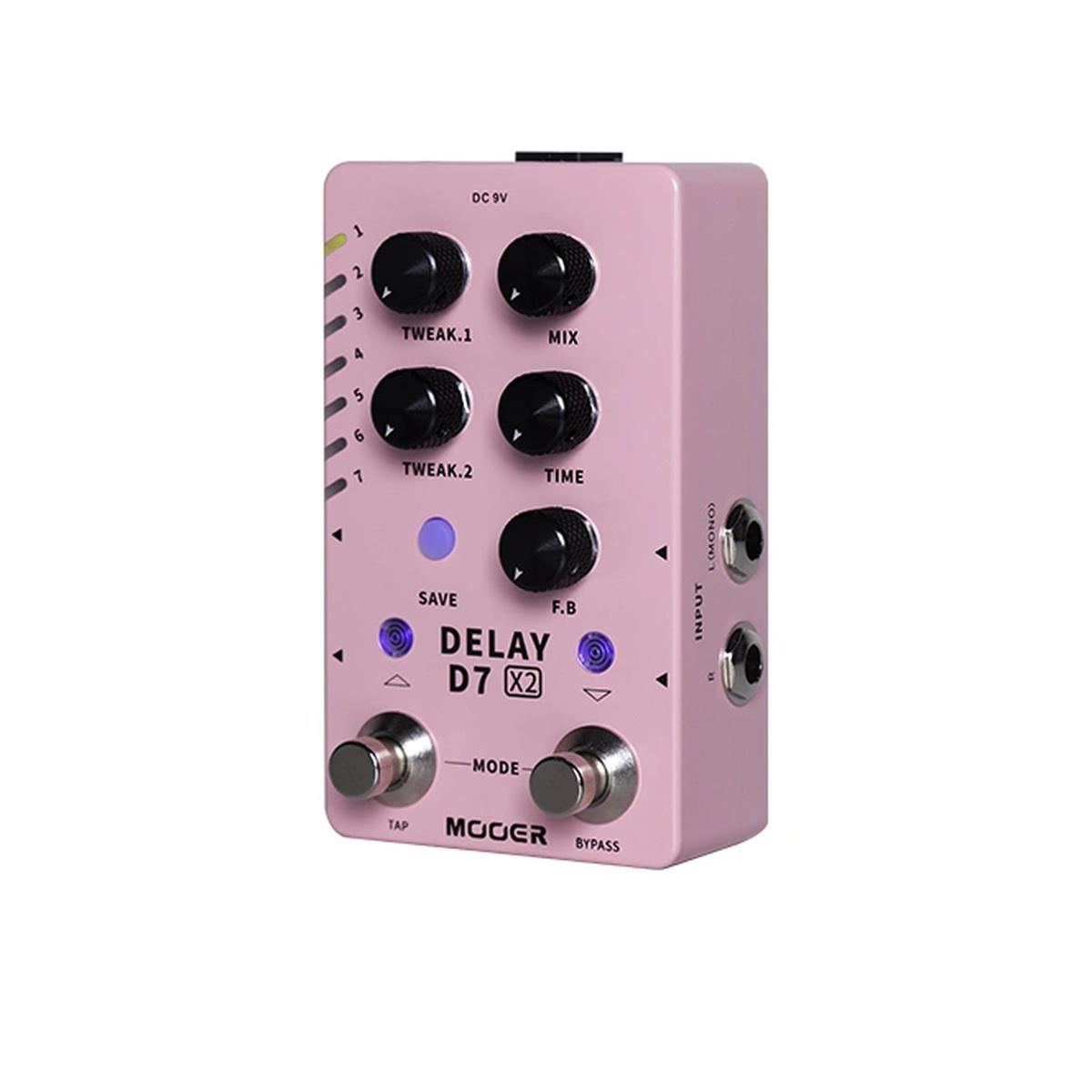 Mooer d7 x2 effetto delay a pedale