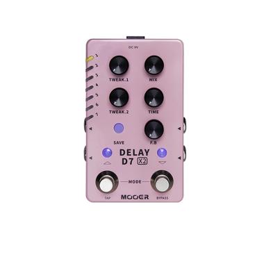 Mooer d7 x2 effetto delay a pedale