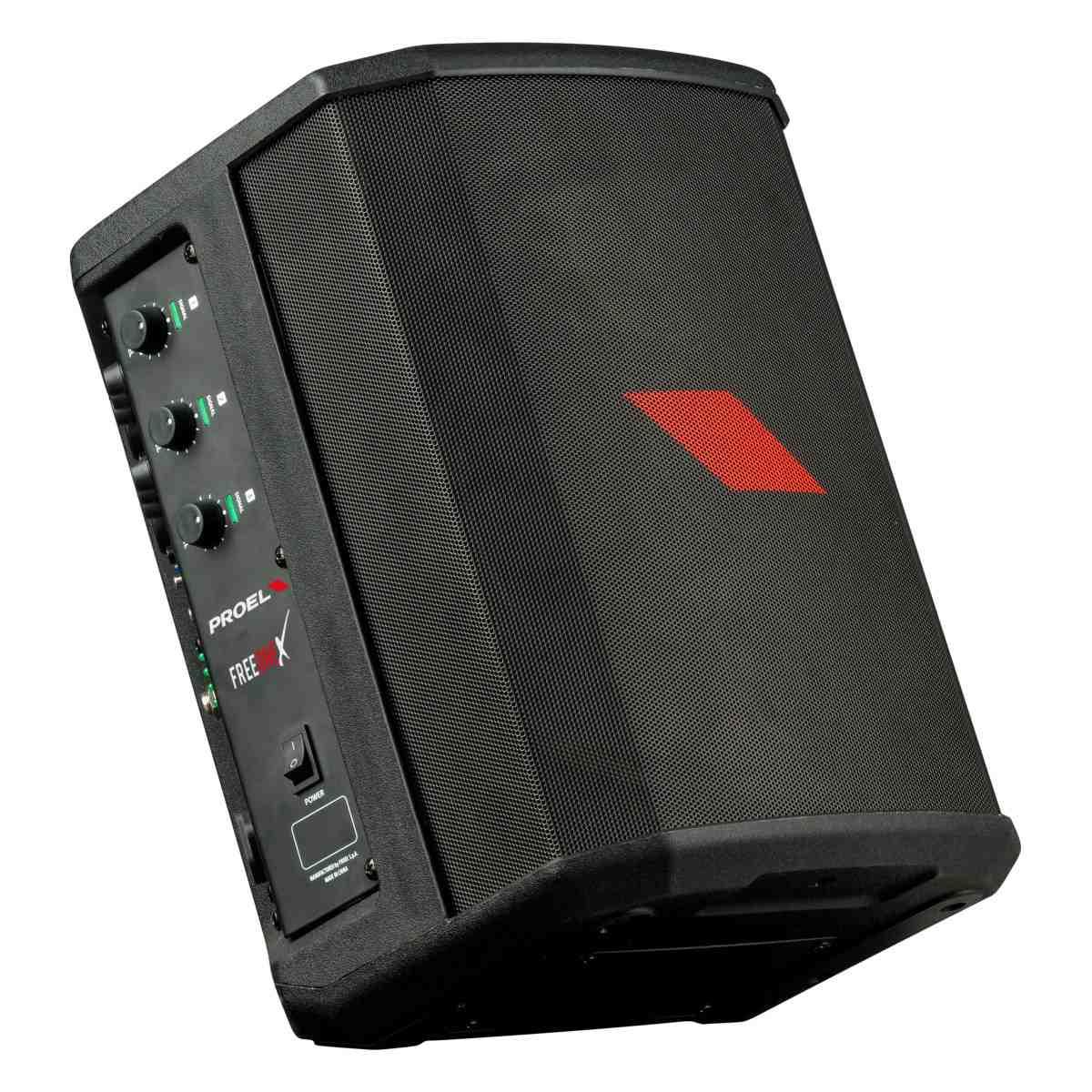 Proel freeonex sistema amplificato portatile a batteria bluetooth con mixer 200w