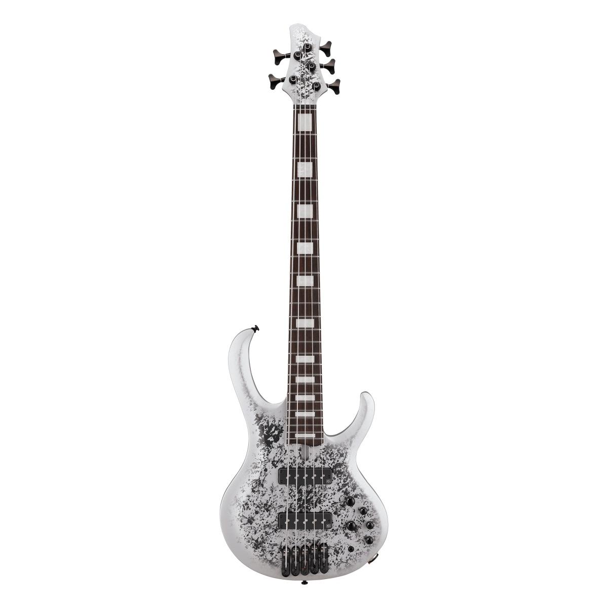 Ibanez btb25th5slm silver blizzard matte  basso elettrico 5 corde