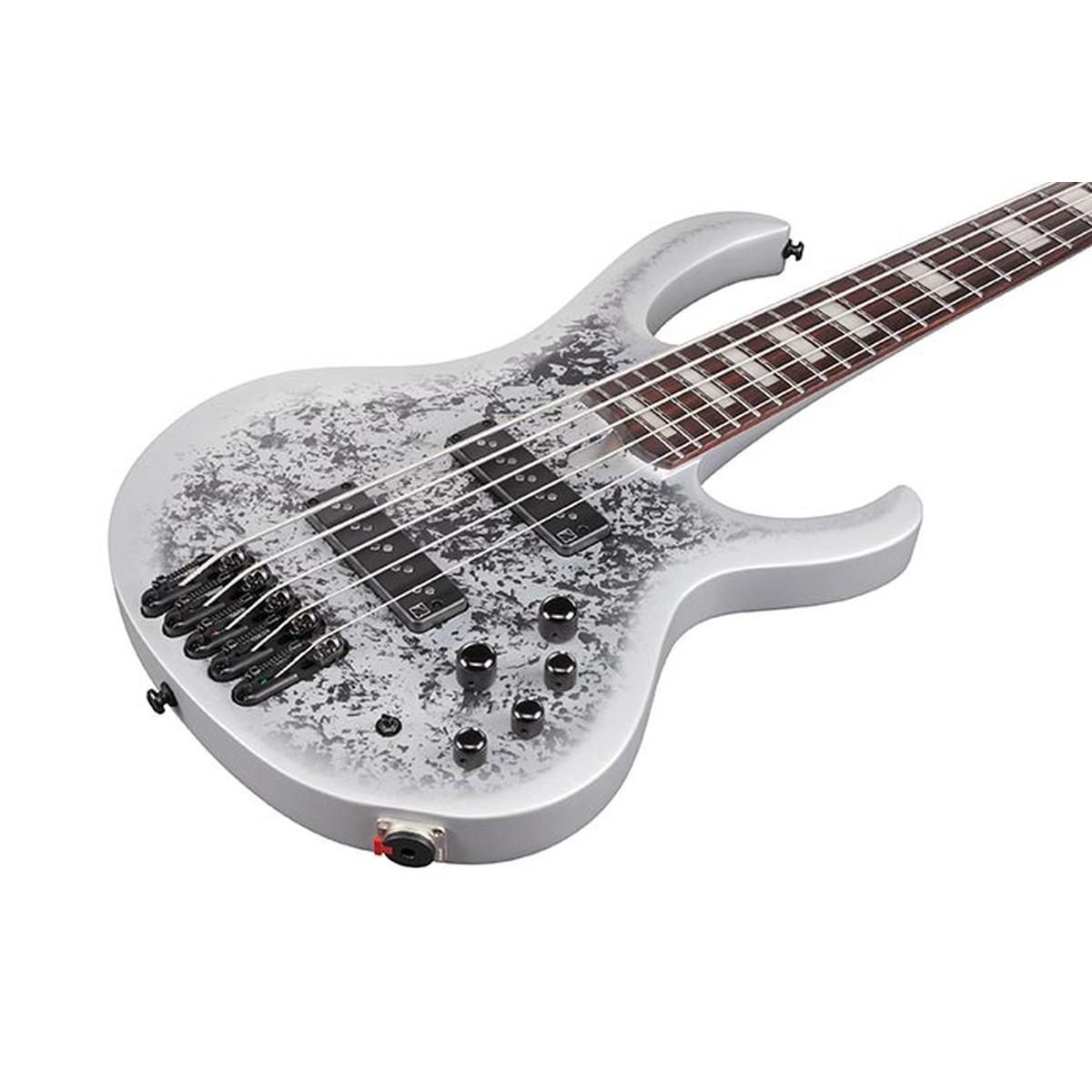 Ibanez btb25th5slm silver blizzard matte  basso elettrico 5 corde