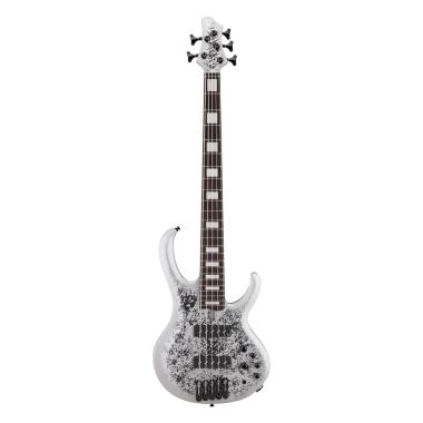 Ibanez btb25th5slm silver blizzard matte  basso elettrico 5 corde