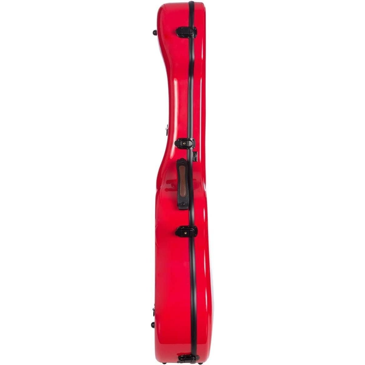 Plc case chitarra classica in policarbonato rosso