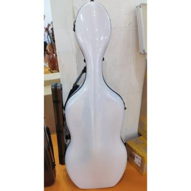 Plc case violoncello policarbonato white